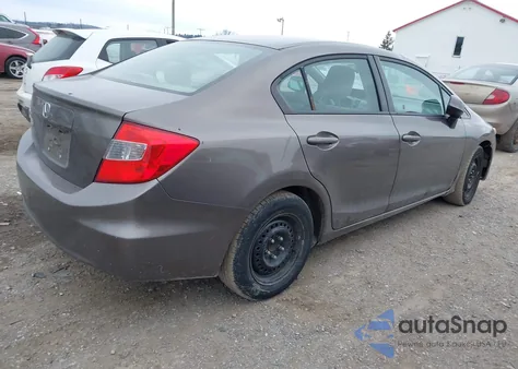 2012 Honda Civic Lx from USA, damaged, VIN 2HGFB2F5XCH560094